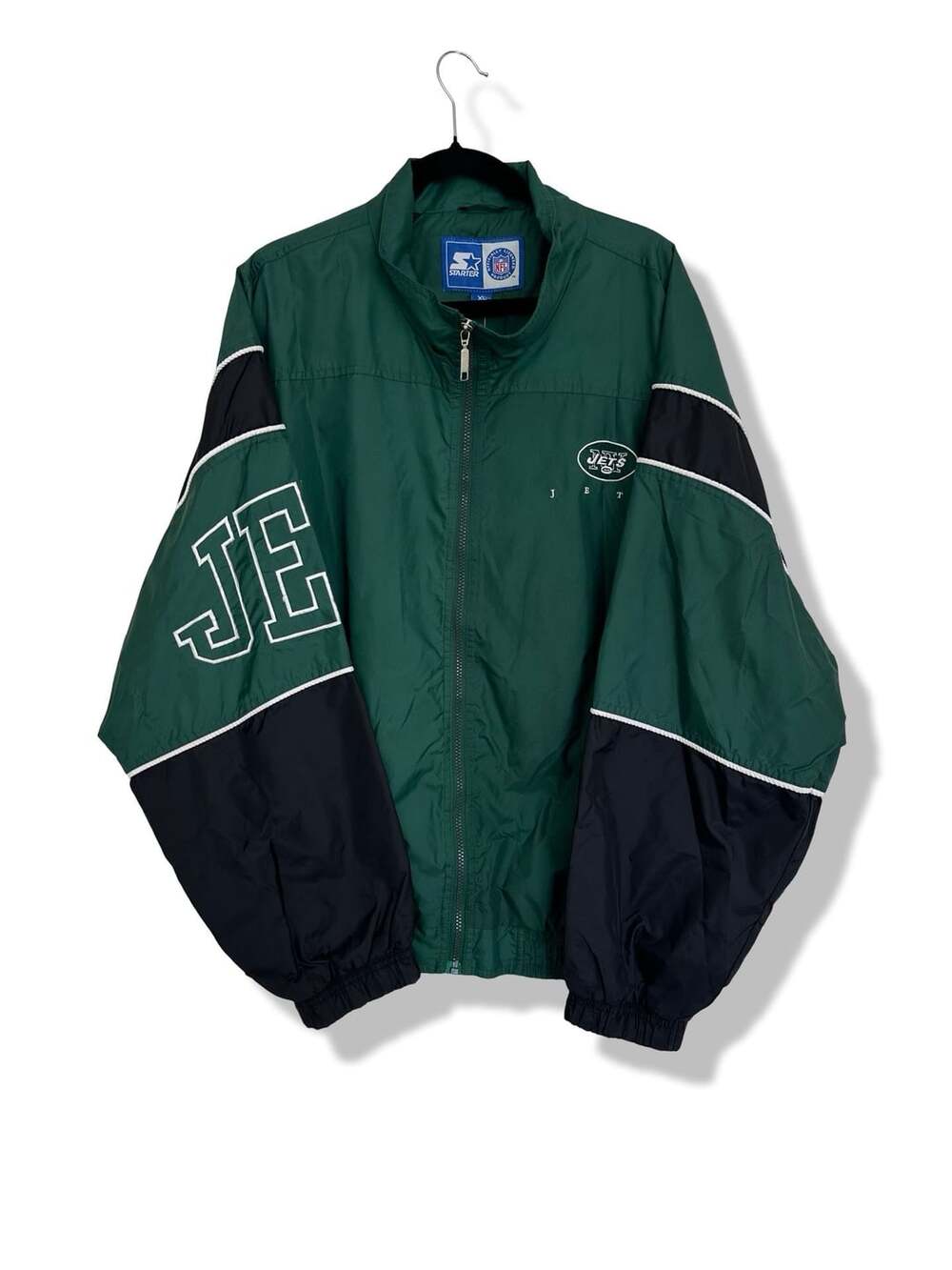 Starter New York Jets XL Vintage Windbreaker Jacket Green